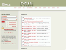 Tablet Screenshot of prin.cineca.it